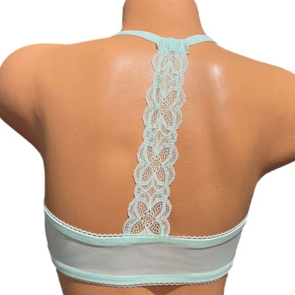 Victorias Secret Dream Angels Unlined Demi Rhinestone Embellished Lace bra mint - Picture 5 of 6